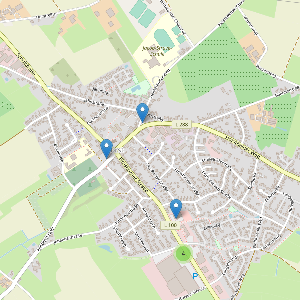 Karte der Parkplätze in Horst (IZ) Thumbnail