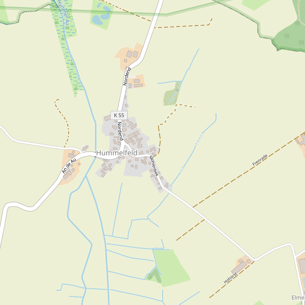 Karte der Parkplätze in Hummelfeld Thumbnail