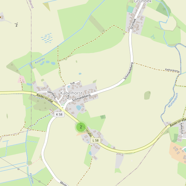 Karte der Parkplätze in Kabelhorst Thumbnail