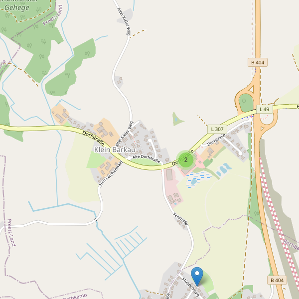 Karte der Parkplätze in Klein Barkau Thumbnail