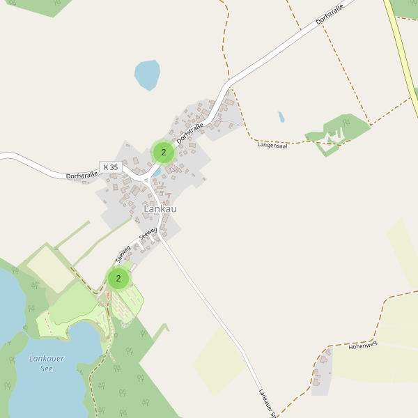 Karte der Parkplätze in Lankau Thumbnail