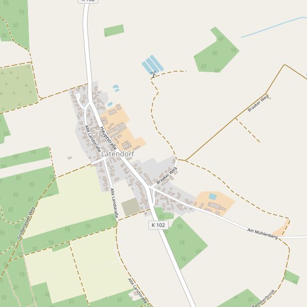 Karte der Parkplätze in Latendorf Thumbnail