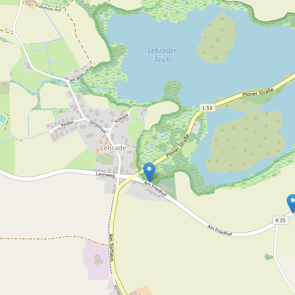 Karte der Parkplätze in Lebrade Thumbnail