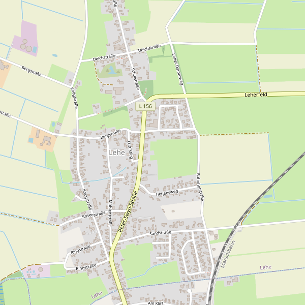 Karte der Parkplätze in Lehe Thumbnail