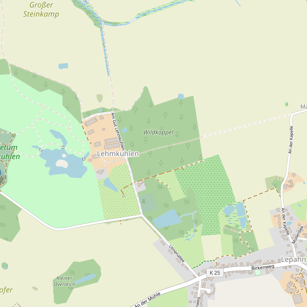 Karte der Parkplätze in Lehmkuhlen Thumbnail