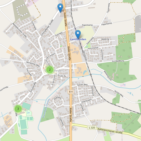 Karte der Parkplätze in Lentföhrden Thumbnail