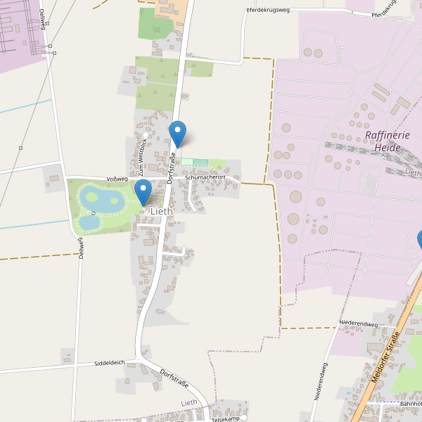 Karte der Parkplätze in Lieth Thumbnail