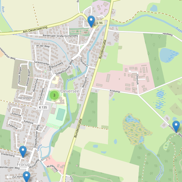 Karte der Parkplätze in Oeversee Thumbnail