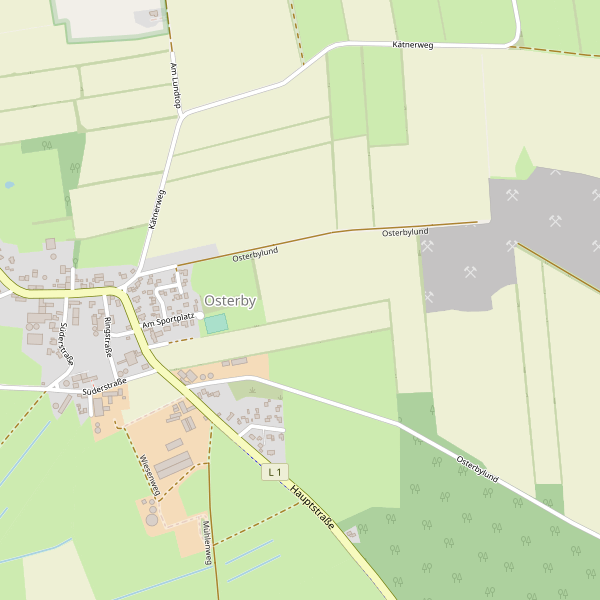 Karte der Parkplätze in Osterby (SL) Thumbnail