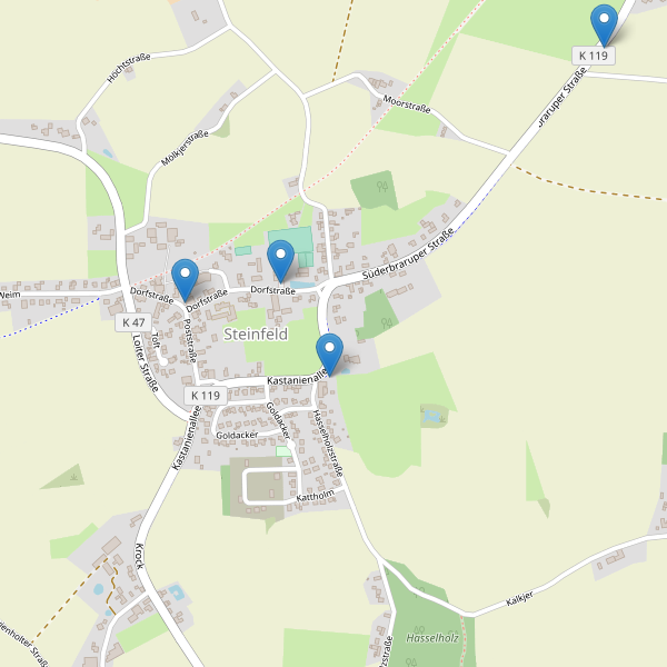 Karte der Parkplätze in Steinfeld (SL) Thumbnail