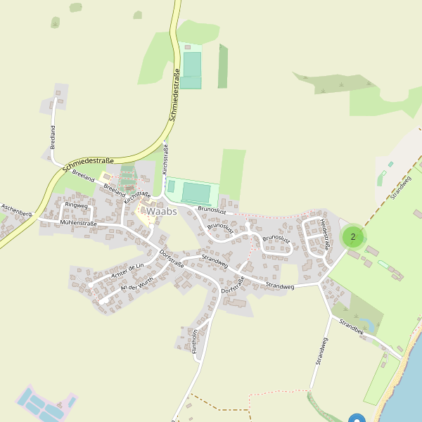 Karte der Parkplätze in Waabs Thumbnail