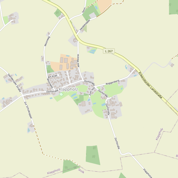 Stadtplan Klappholz Thumbnail