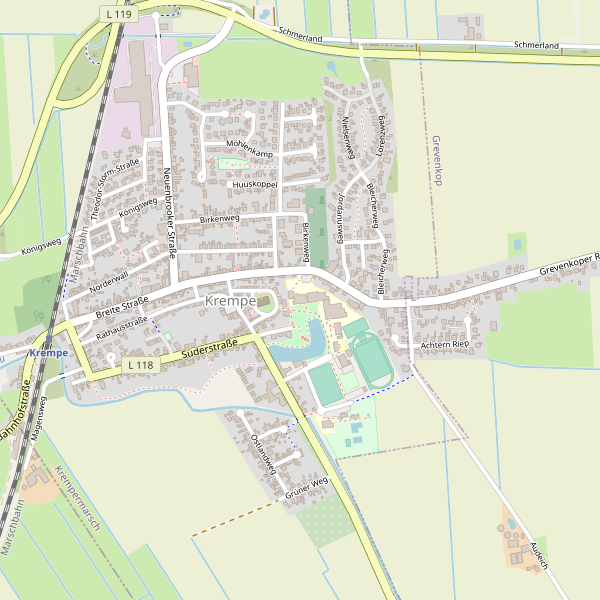 Stadtplan Krempe Thumbnail