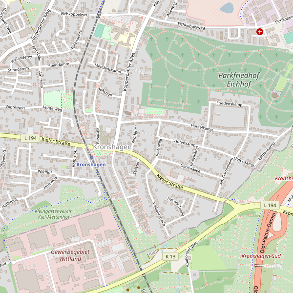 Stadtplan Kronshagen Thumbnail