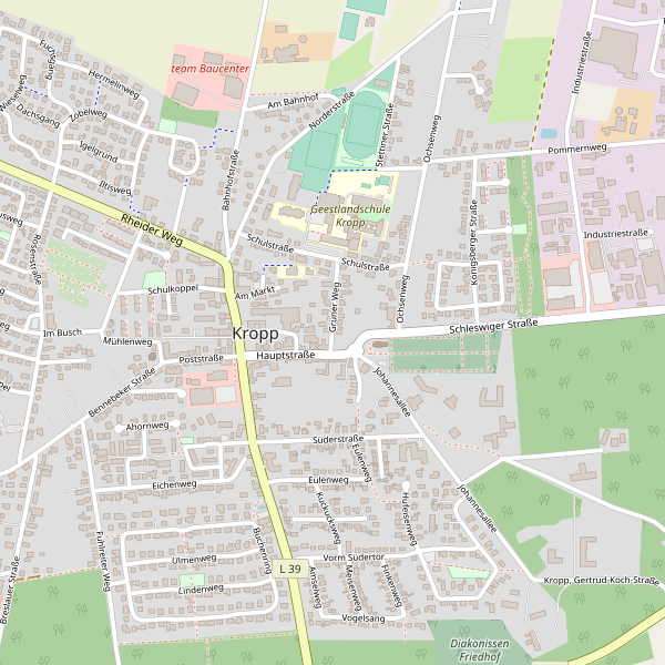 Stadtplan Kropp Thumbnail