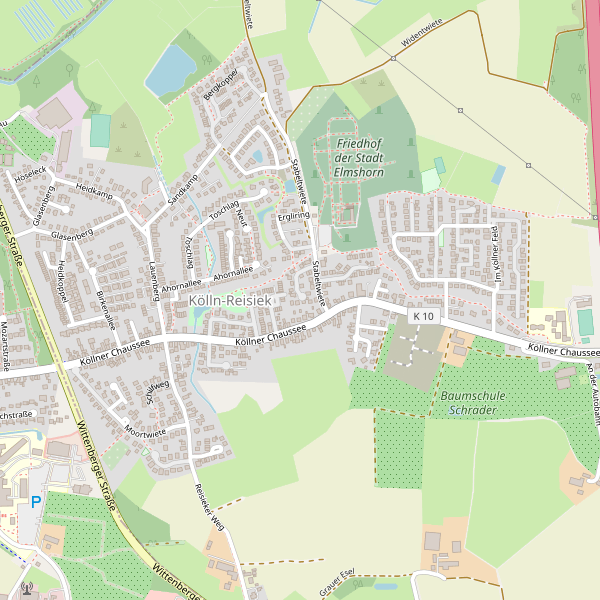 Stadtplan Kölln-Reisiek Thumbnail