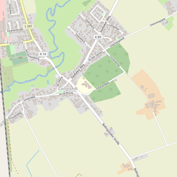 Karte der Polizeiwachen in Langstedt Thumbnail