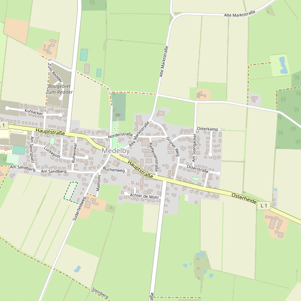 Stadtplan Medelby Thumbnail