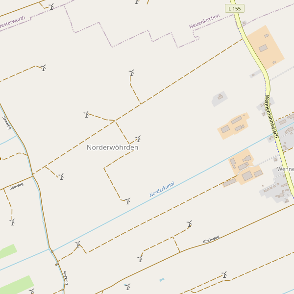 Stadtplan Norderwöhrden Thumbnail