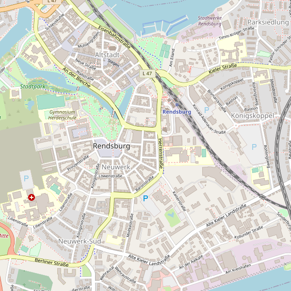 Stadtplan Rendsburg Thumbnail