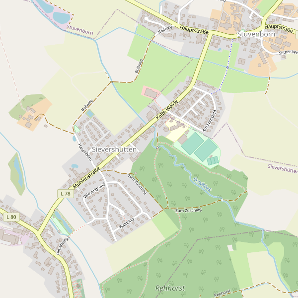 Karte der Kirchen in Sievershütten Thumbnail