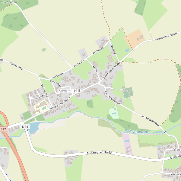 Karte der Toiletten in Sieverstedt Thumbnail