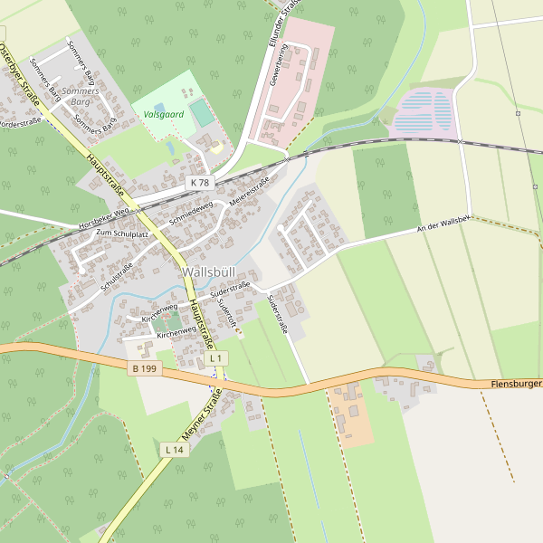Stadtplan Wallsbüll Thumbnail