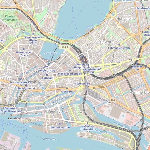 Stadtplan Hamburg Thumbnail
