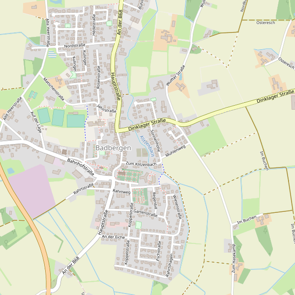 Stadtplan Badbergen Thumbnail