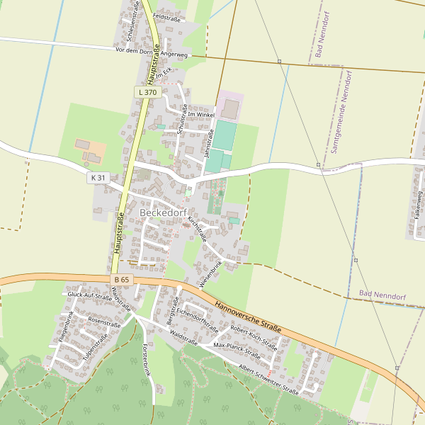 Karte der Toiletten in Beckedorf Thumbnail