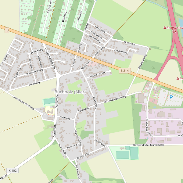 Stadtplan Buchholz (Aller) Thumbnail