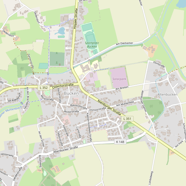 Karte der Toiletten in Bücken Thumbnail