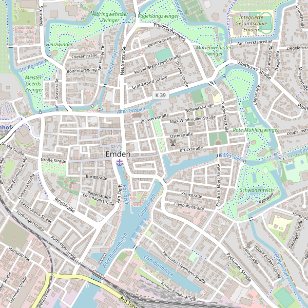 Thumbnail Stadtplan Emden