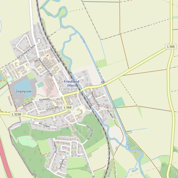 Karte der Toiletten in Friedland (GO) Thumbnail