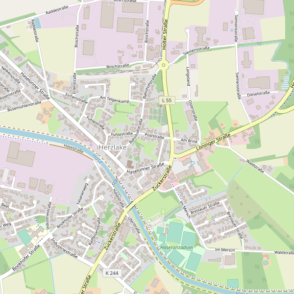 Stadtplan Herzlake Thumbnail