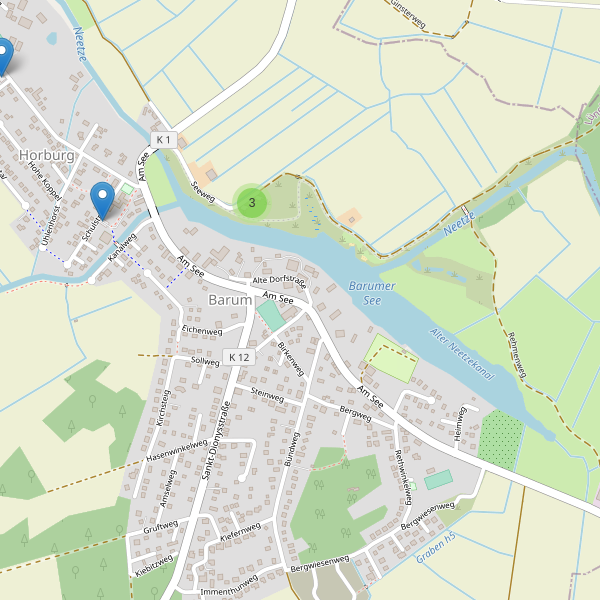 Karte der Parkplätze in Barum (LG) Thumbnail