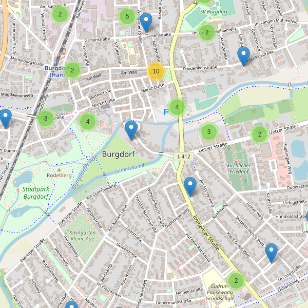 Karte der Parkplätze in Burgdorf (H) Thumbnail