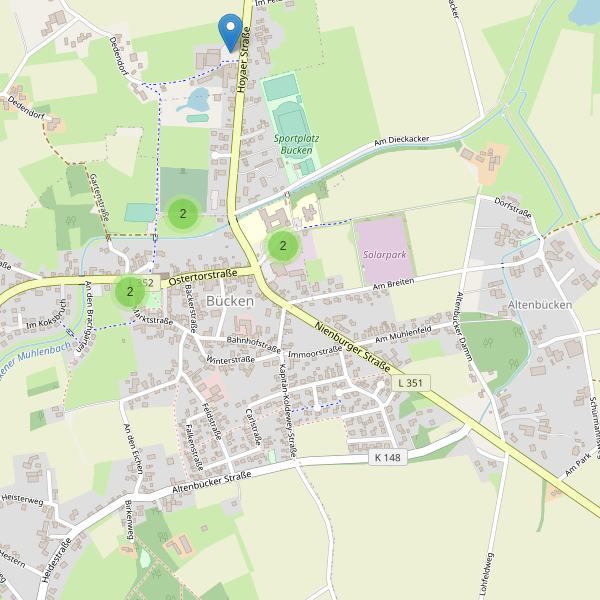 Karte der Parkplätze in Bücken Thumbnail