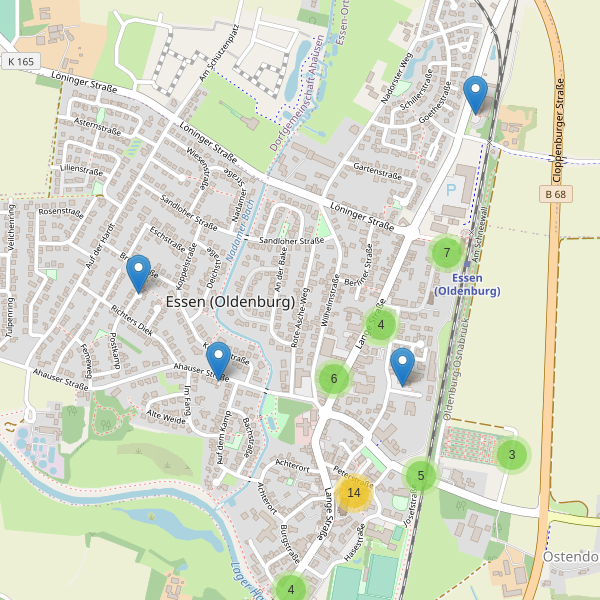 Karte der Parkplätze in Essen (Oldenburg) Thumbnail