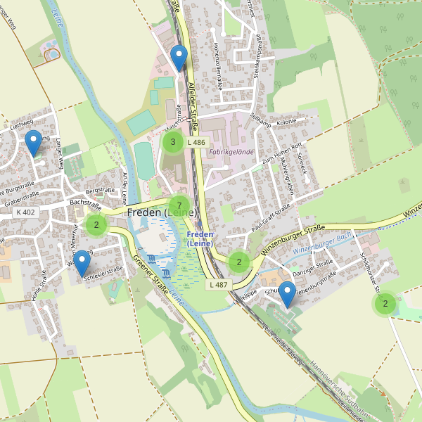 Karte der Parkplätze in Freden (Leine) Thumbnail