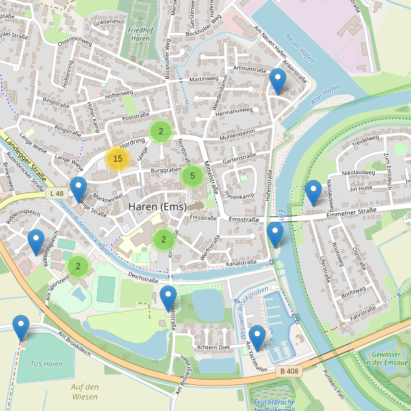 Karte der Parkplätze in Haren (Ems) Thumbnail