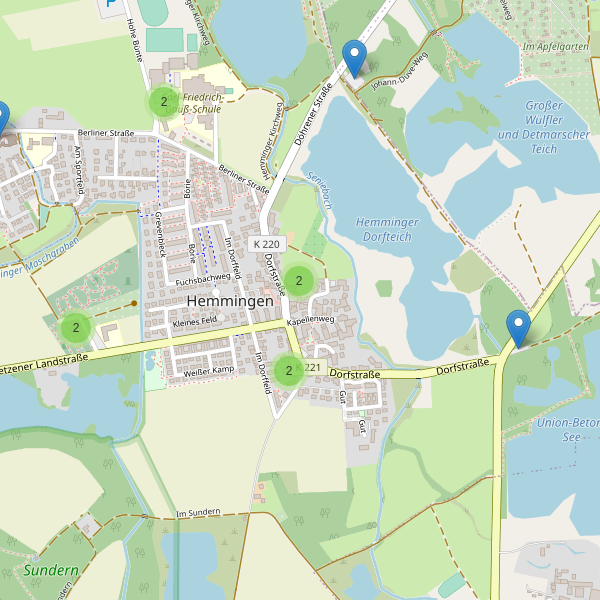 Karte der Parkplätze in Hemmingen (H) Thumbnail