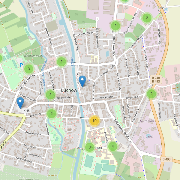 Karte der Parkplätze in Lüchow (DAN) Thumbnail