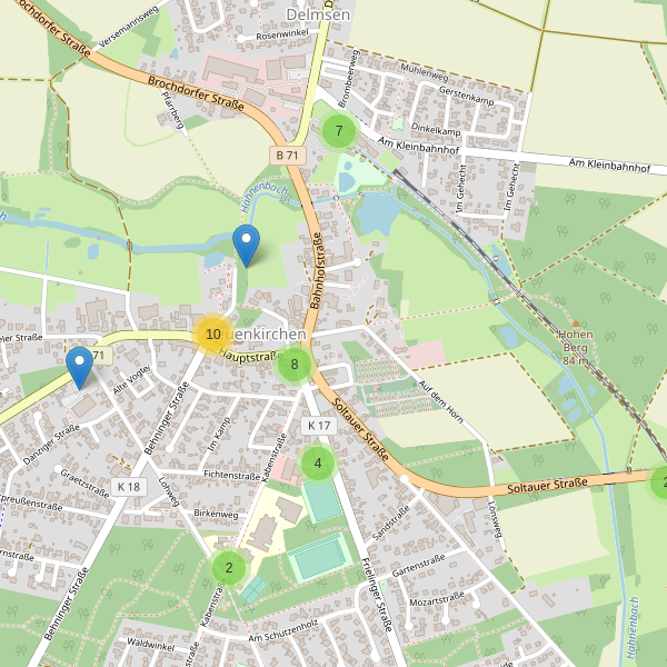 Karte der Parkplätze in Neuenkirchen (HK) Thumbnail