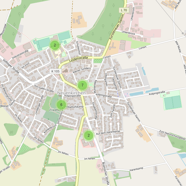 Karte der Parkplätze in Neuenkirchen (OS) Thumbnail