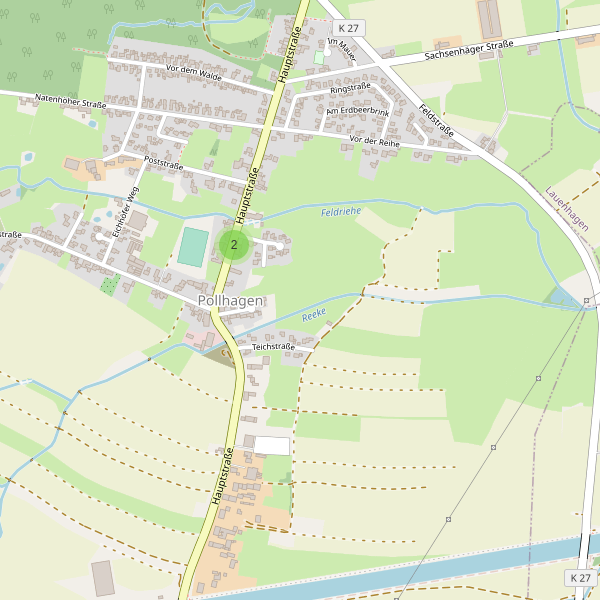 Karte der Parkplätze in Pollhagen Thumbnail