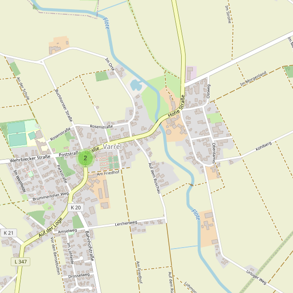 Karte der Parkplätze in Varrel Thumbnail