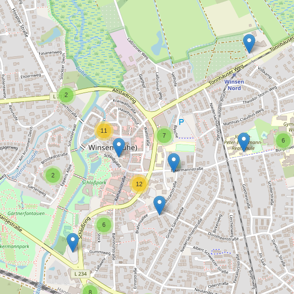 Karte der Parkplätze in Winsen (Luhe) Thumbnail
