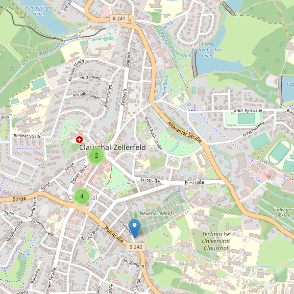Karte der Restaurants in Clausthal-Zellerfeld Thumbnail