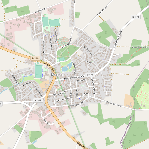 Stadtplan Merzen Thumbnail